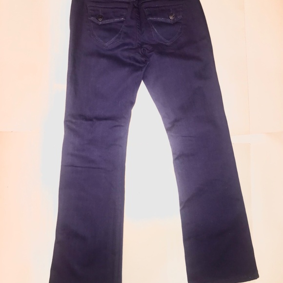 Zana Di Girls Purple Flare Bootcut Jeans Vintage Y2K/late 90s Low Rise Size 12 - Picture 14 of 14